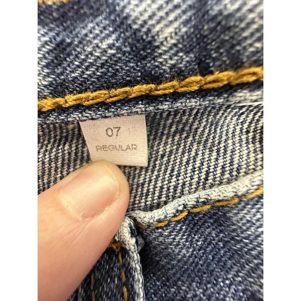 Cruel Girl Denim Jeans Womens 7 Medium Wash Straight Leg Mid Rise Blue Denim - Picture 3 of 9